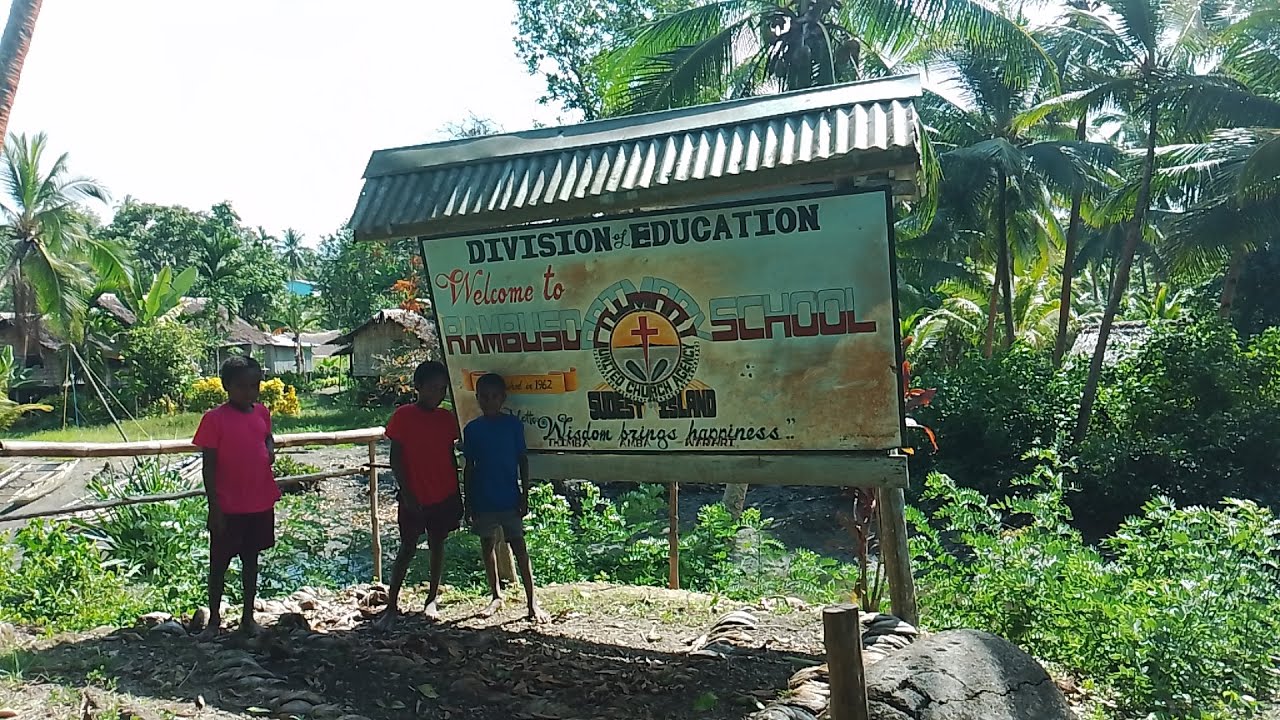 A Brief Tour of the Rambuso Primary School - Sudest Island - Samarai Murua District. MBP.