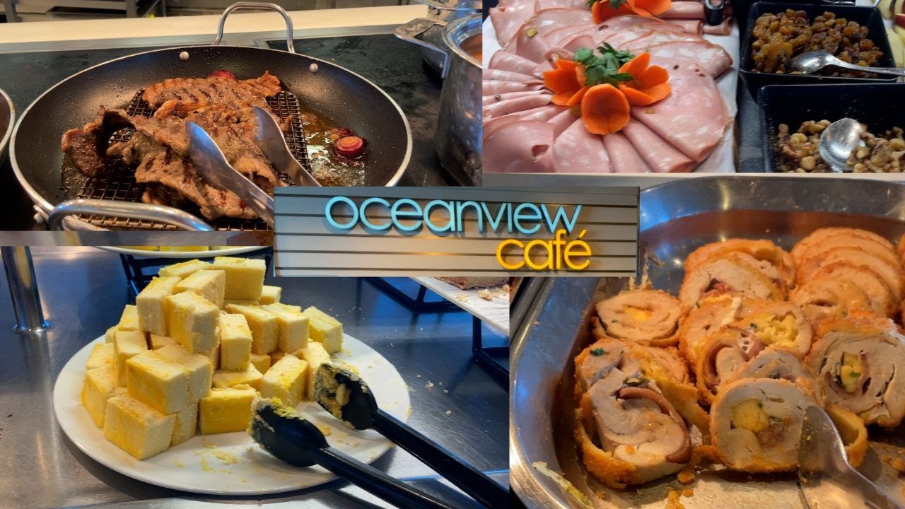 Celebrity Cruise Buffet Food at lunchtime - Oceanview Cafe on Celebrity Equinox