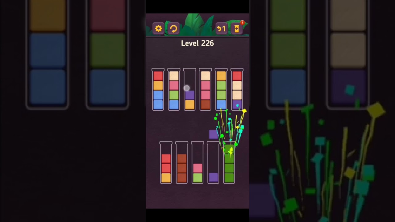 Complete Block King Sort Puzzle Level 221 to Level 230