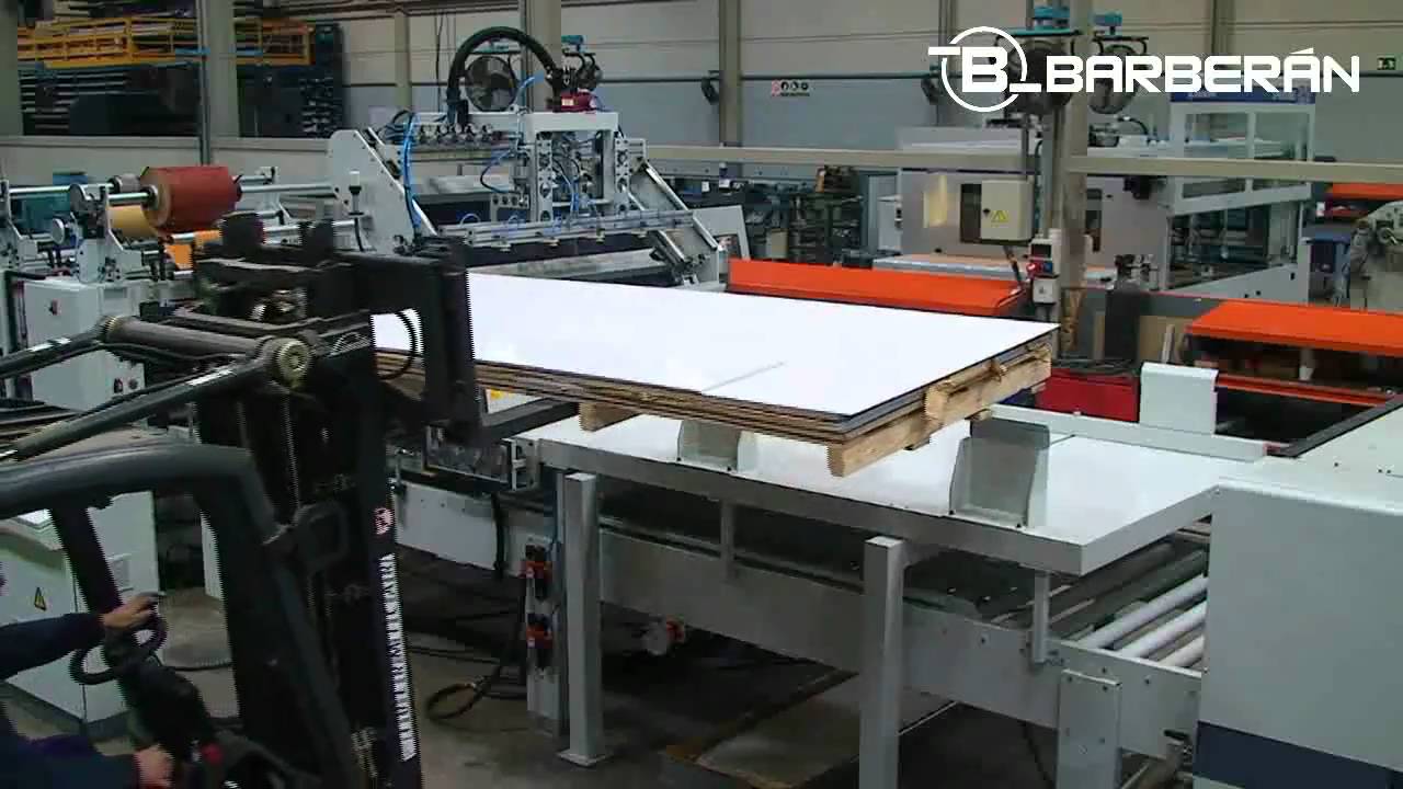 Automatic HPL and foil laminating