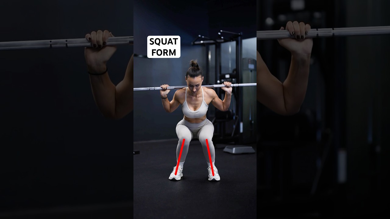 Fix your squat form! 🏋🏻&zwj;♀️ Here are some common mistakes and how to correct them 😌✔️ #shorts