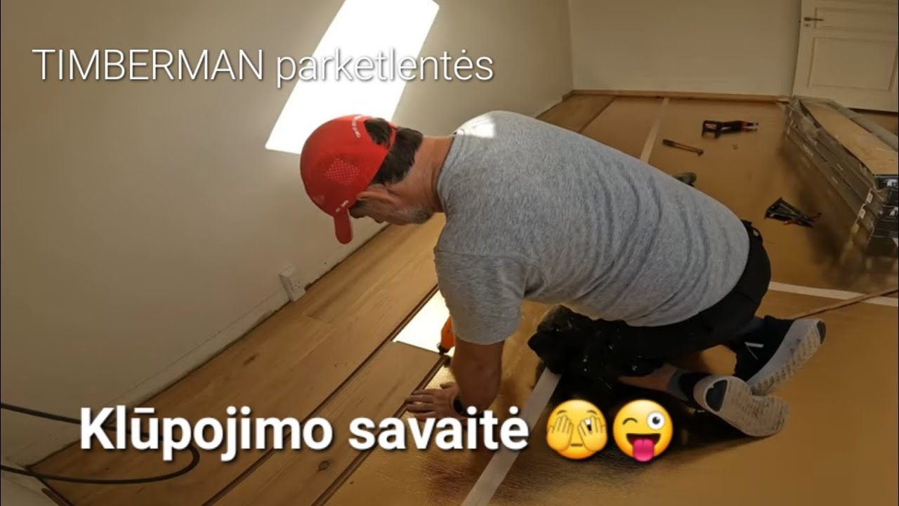 Parketlenčių klojimas . PERGO paklotas [plaukiojančiai] grindų dangai. TIMBERMAN DK. parketlentės