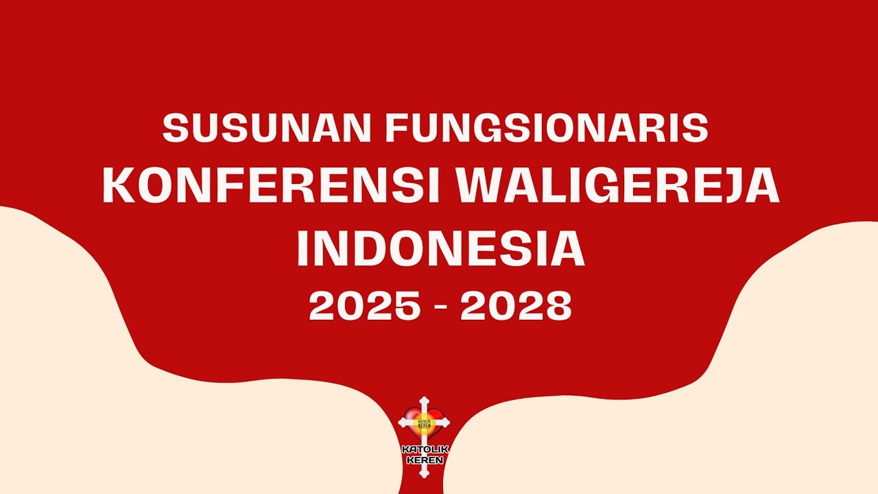 Fungsionaris KWI LENGKAP 2025 - 2028 (Konferensi Waligereja Indonesia)