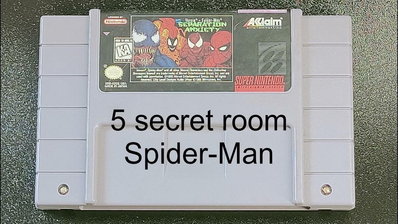 Separation Anxiety SNES - 6 Spider-Man's Secret room (5 in this video, 1 link in description)