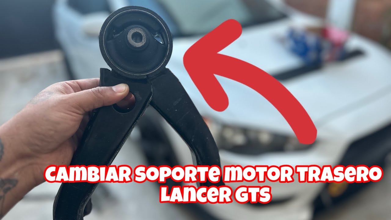 Como Cambiar soporte de motor trasero de un LANCER GTS🚘🚗