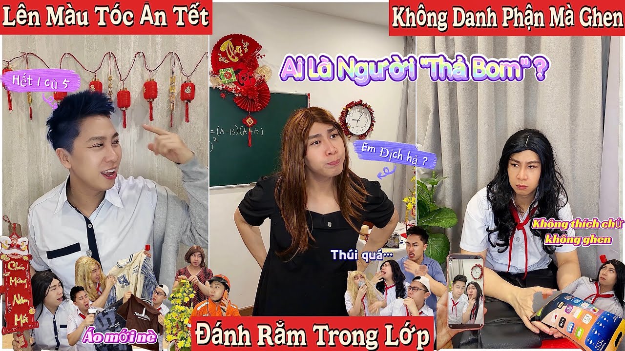 Tổng Hợp Video Ngắn Học Sinh #153 : Lên Màu Tóc Ăn Tết, Đánh Rắm Trong Lớp, Không Danh Phận Mà Ghen