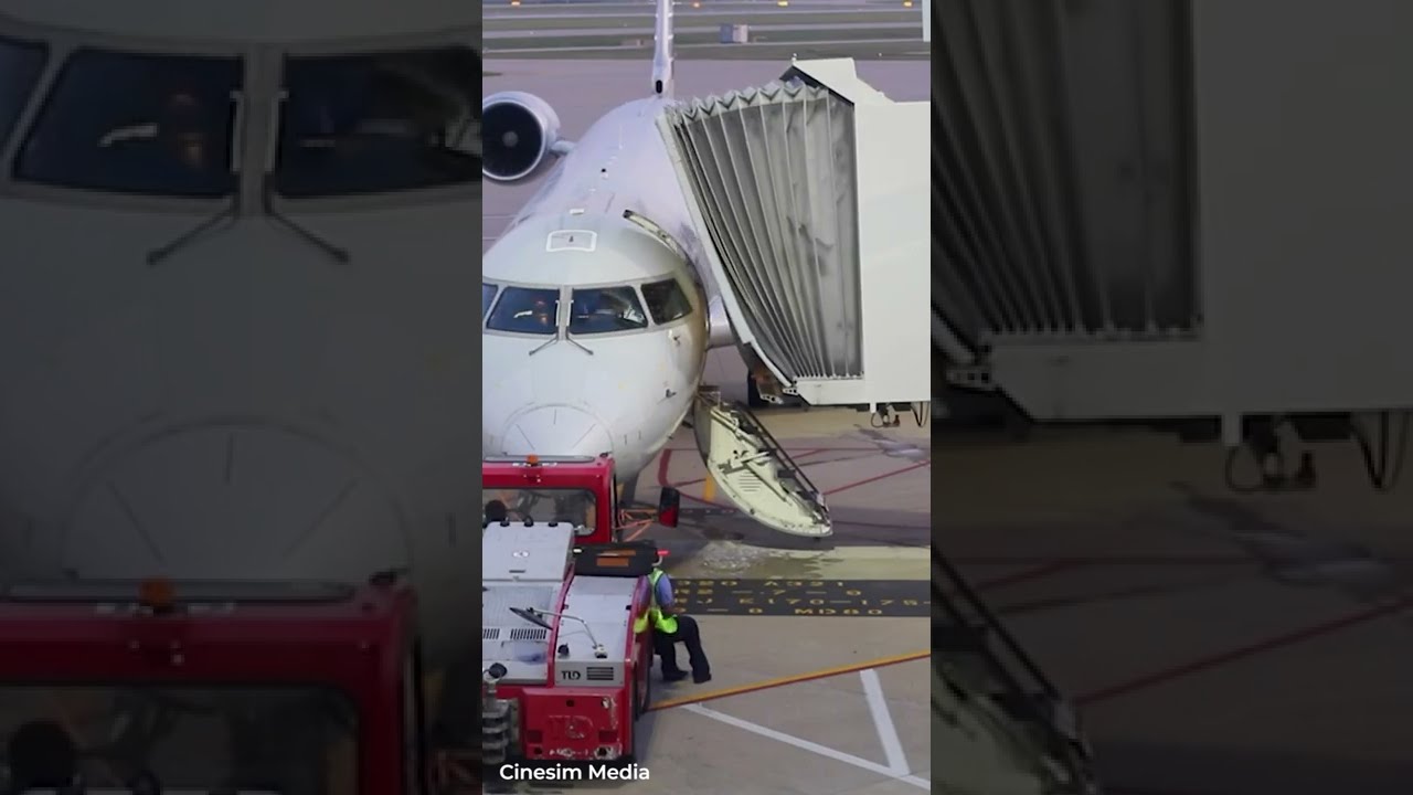 How Jet Bridges Attach To Aircraft #shorts
