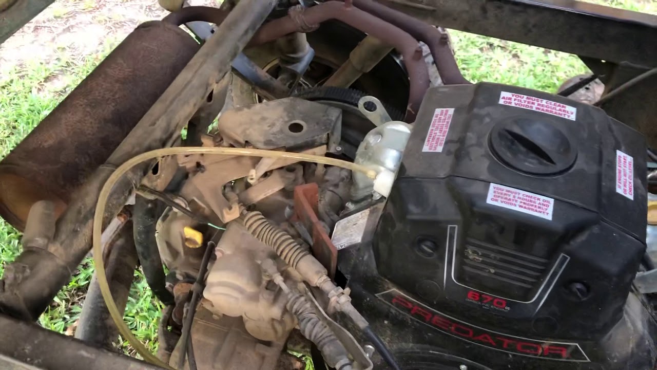 Kawasaki Mule 3010 Predator 670cc engine swap