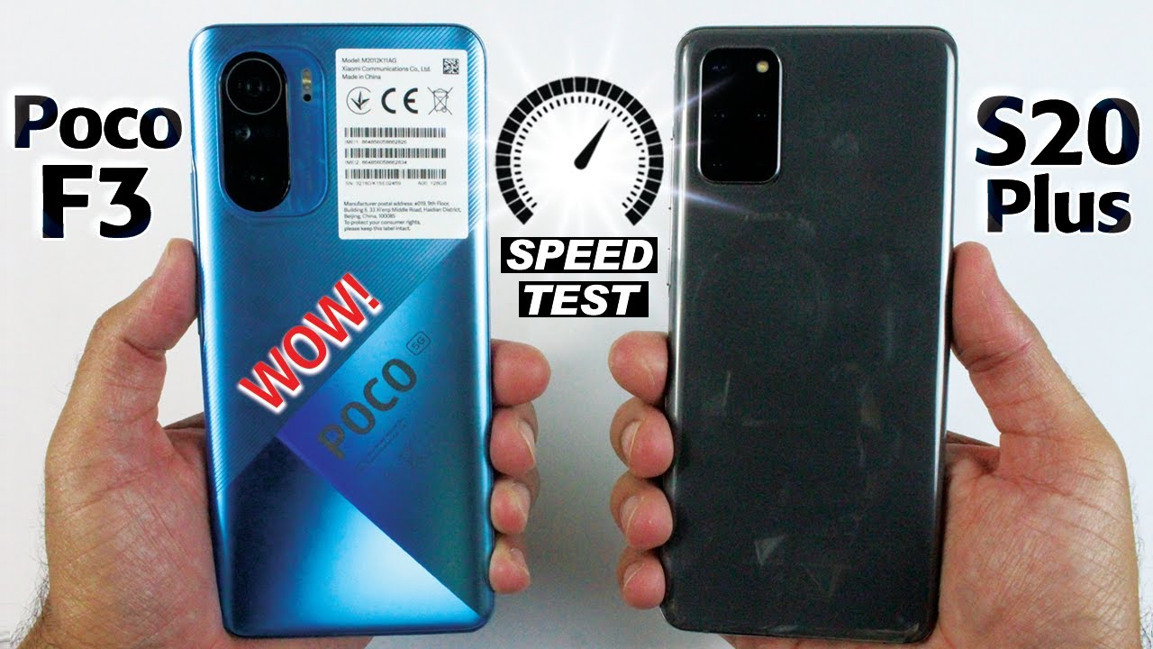 Poco F3 vs Samsung Galaxy S20 Plus - Speed Test & Video Rendering Test😨