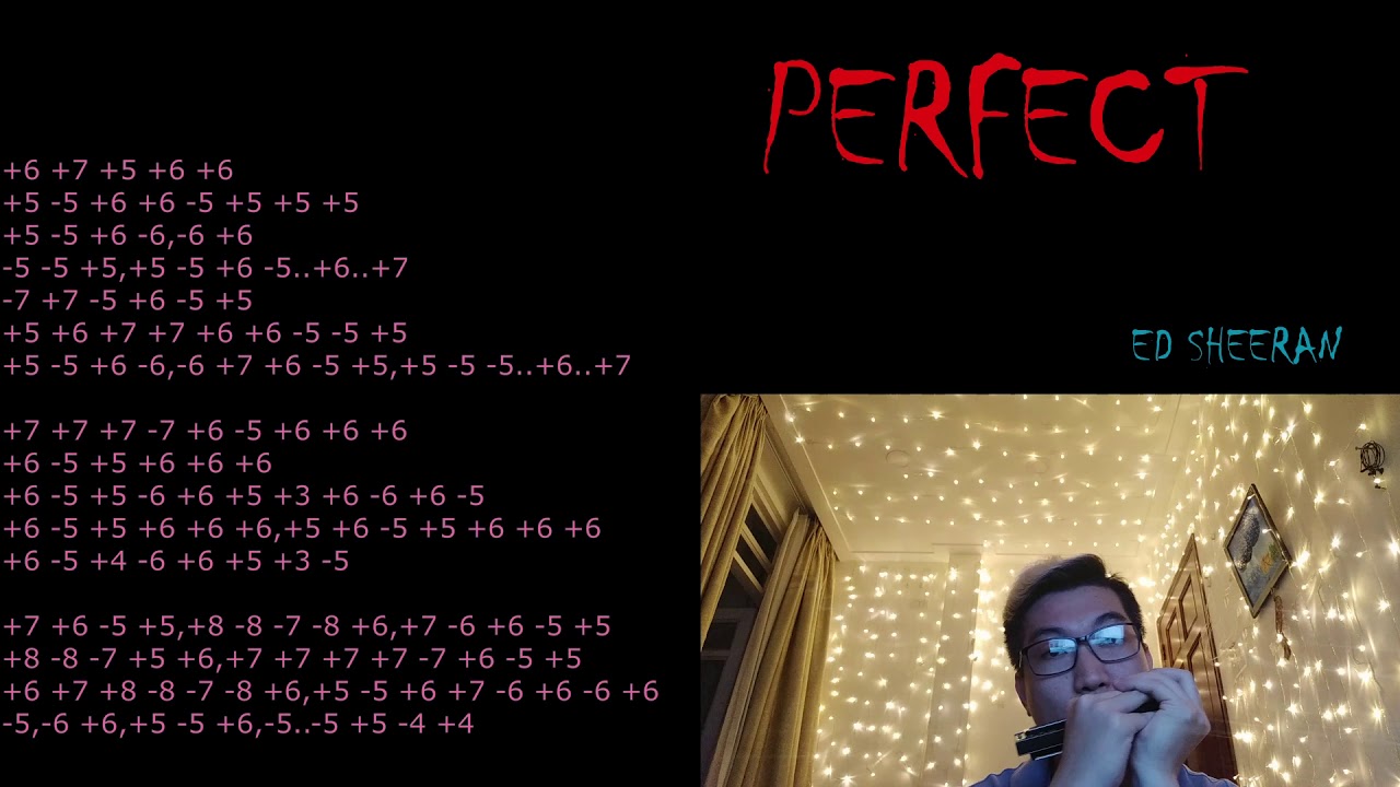 Perfect - Ed Sheeran | Harmonica cover | Tab