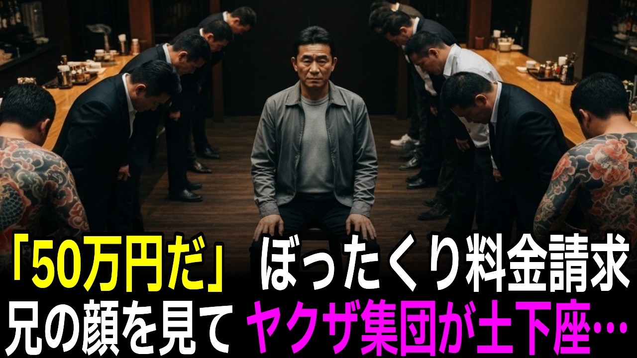 ぼったくりバー｢50万です。ヤクザ呼ぶよ？｣→5分後､ 兄を見てヤクザ集団が膝をついた【スカッとする話】