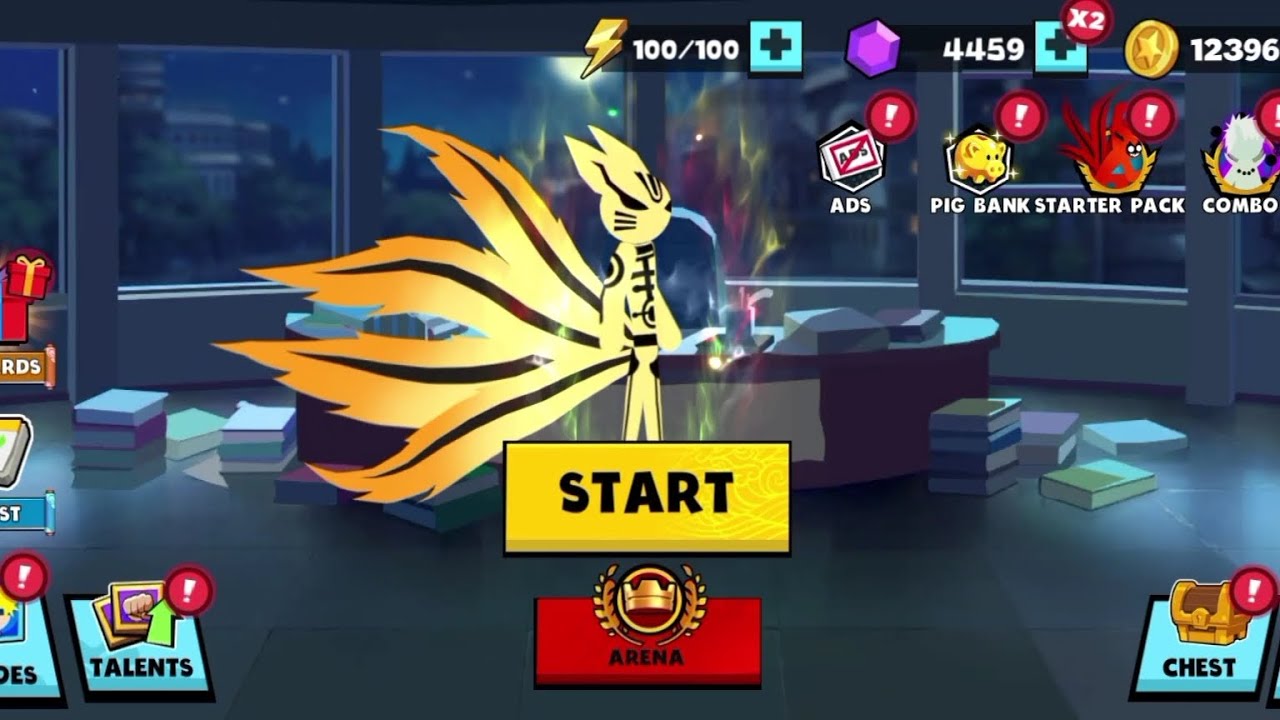 naruto kurama full battle fight#Stickman shinobi