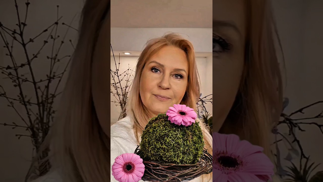 DIY KULA z kwiatkiem. Urocza dekoracja do domu 