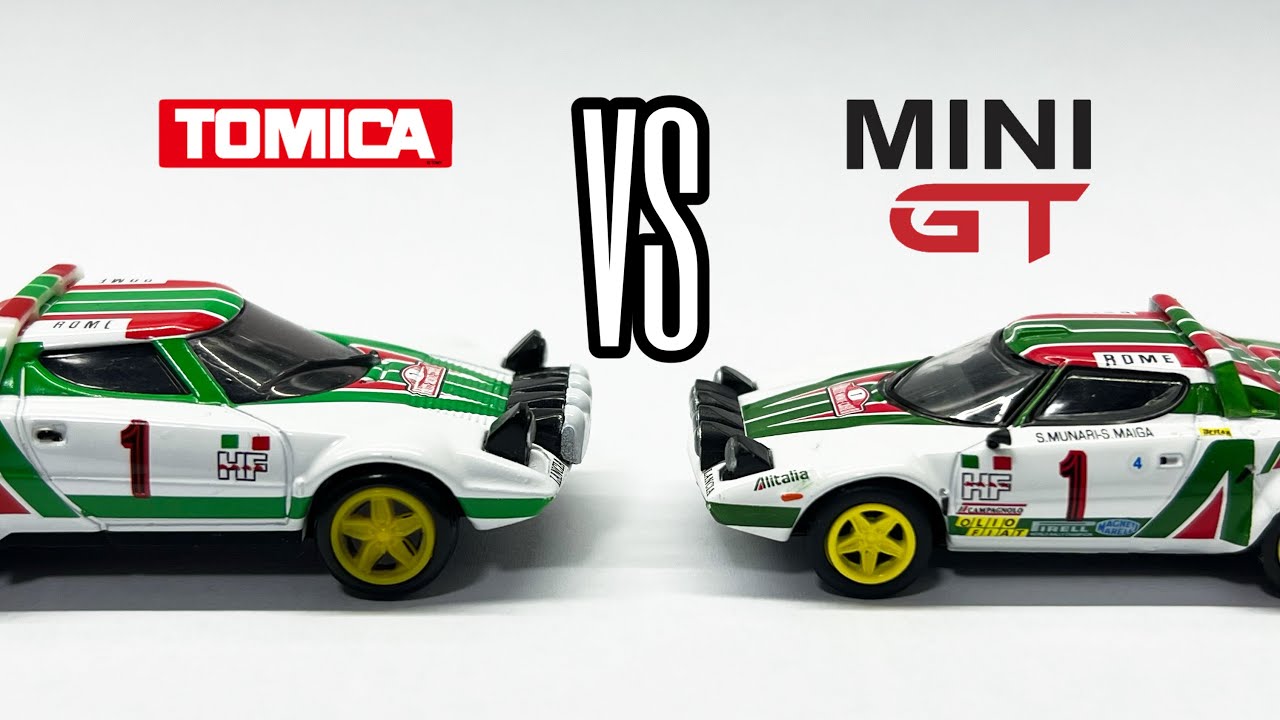 Lancia Stratos Manufacturer Comparison - TOMICA VS MINI GT