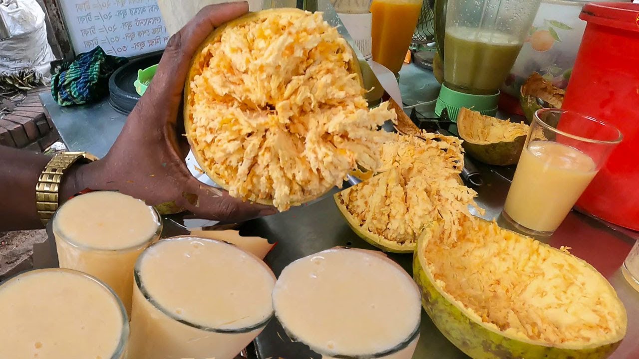 ৩০/-  টাকা পাকা বেলের শরবত ! পপুলার স্ট্রিট ফুড ঢাকা গুলিস্তান ! হেলথি ড্রিঙ্কস ! Bd street food