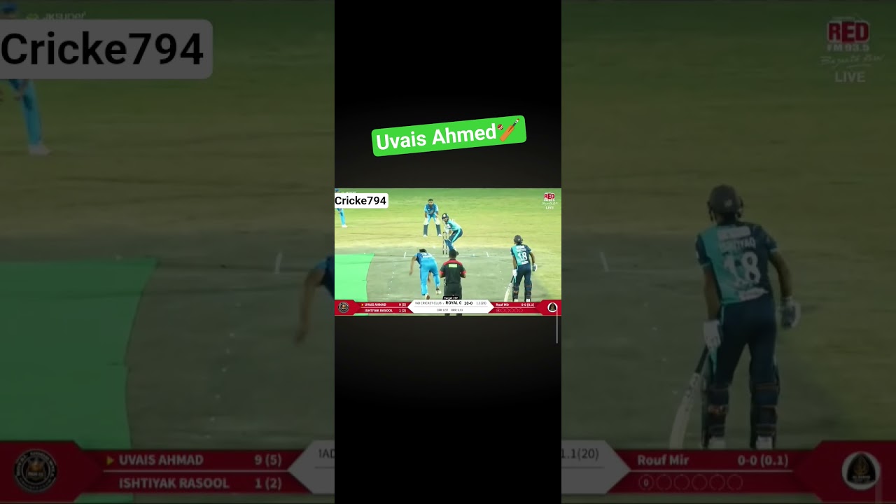 Uvais Ahmed 🏏💫.     #cricket #chanabsports #cricketfan #outhnaout #cricketlover #cricketenthusiast