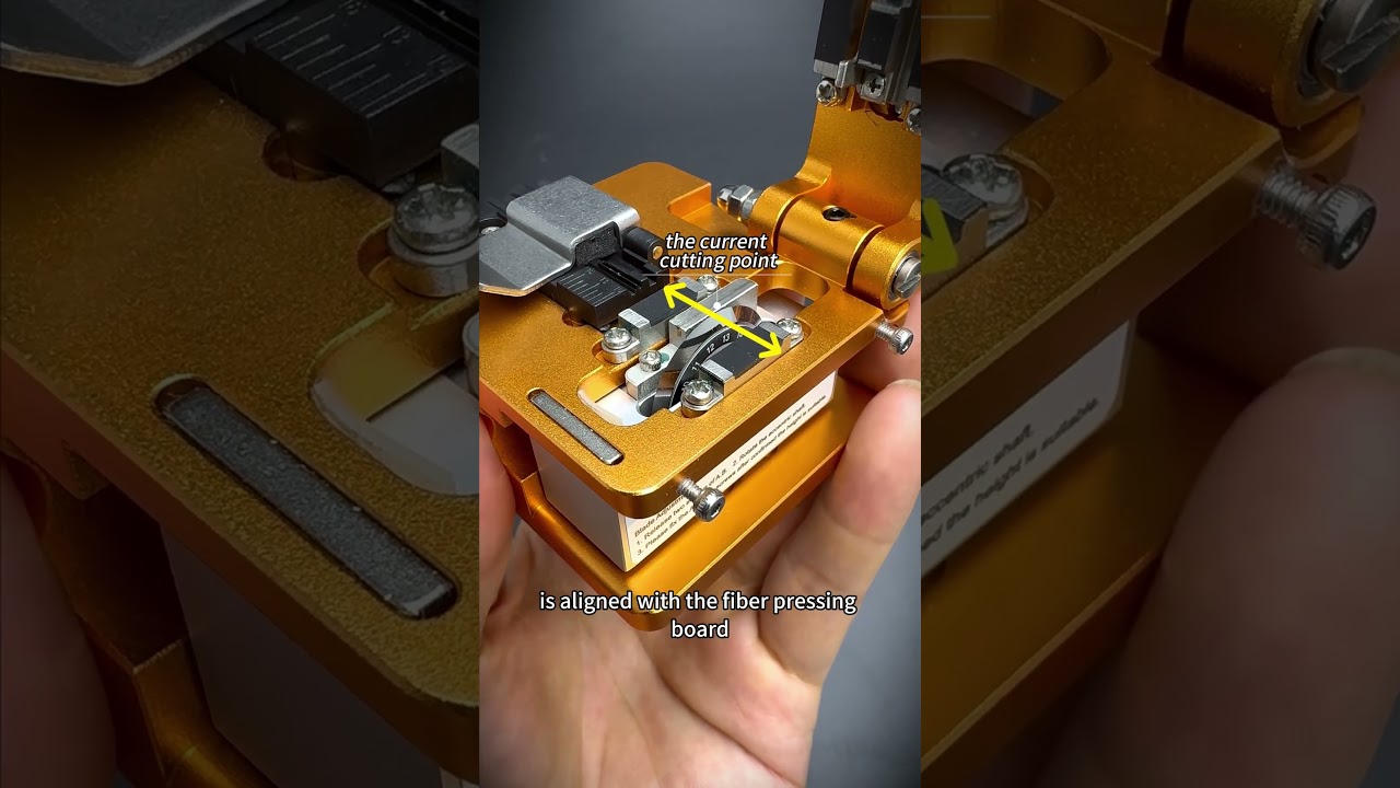 HOW TO ADJUST THE FIBER CLEAVER