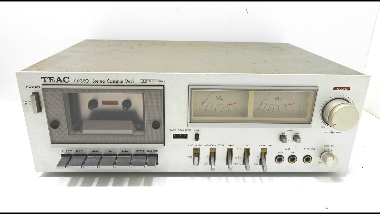 Замена ремня кассетной деки Teac CX350 1981