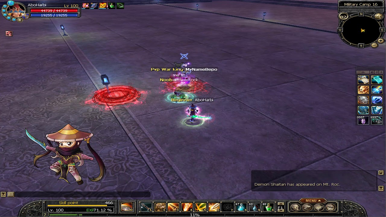 Silkroad Online Pvp PowerRock Vs MyNameBepo In Lonar Sro