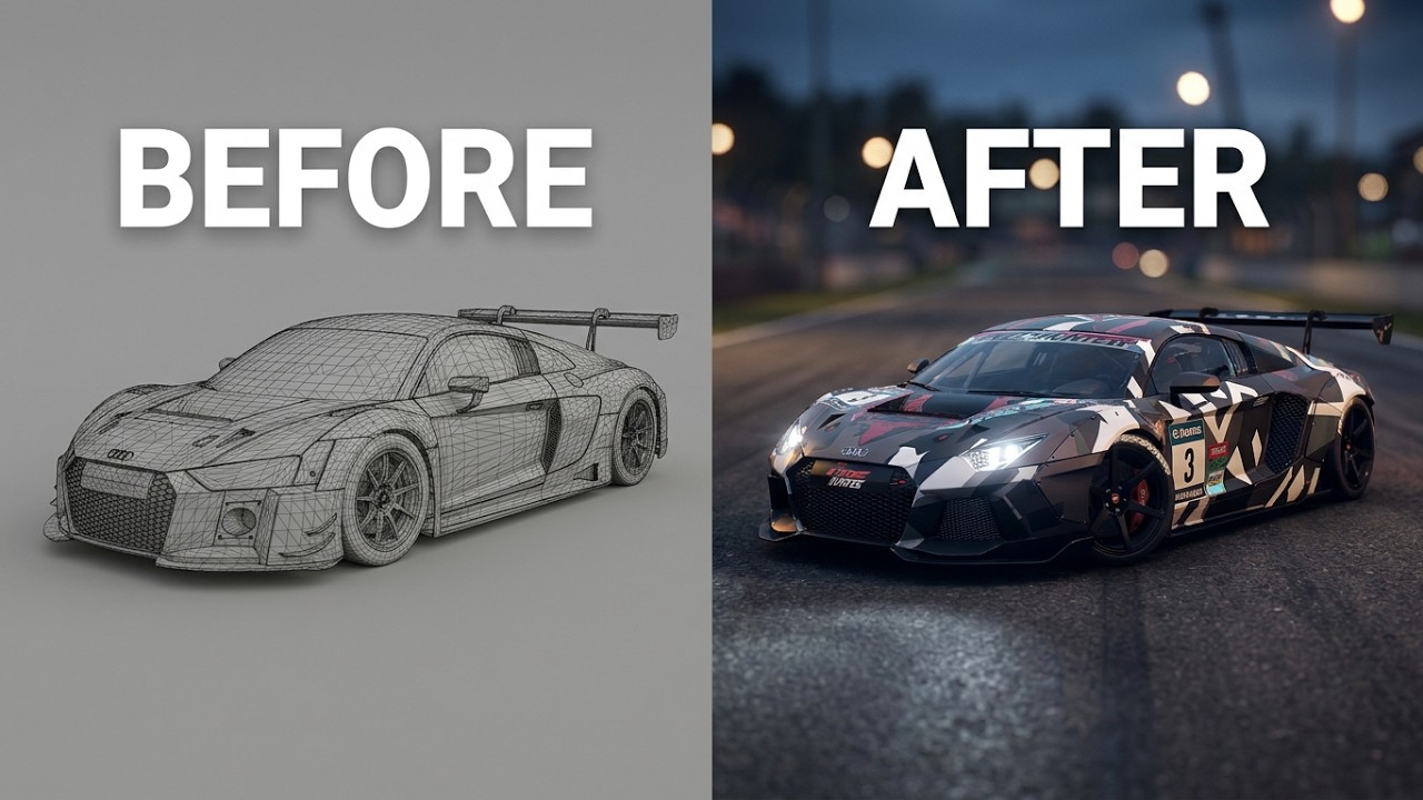 🚗 Assetto Corsa | 🎓 How to paint Assetto Corsa car liveries (skins) in 3D