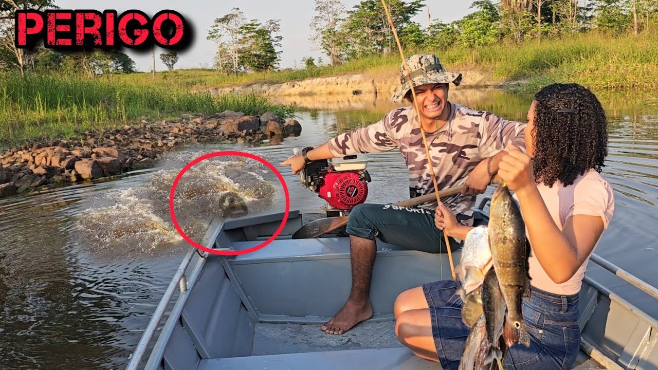 Pesca Ribeirinha, o PERIGO ESTAVA no NOSSO BARCO.