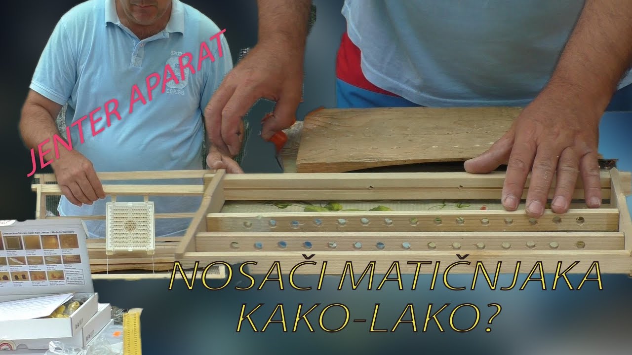 Jenter aparat, ugradnja letvica za matičnjake