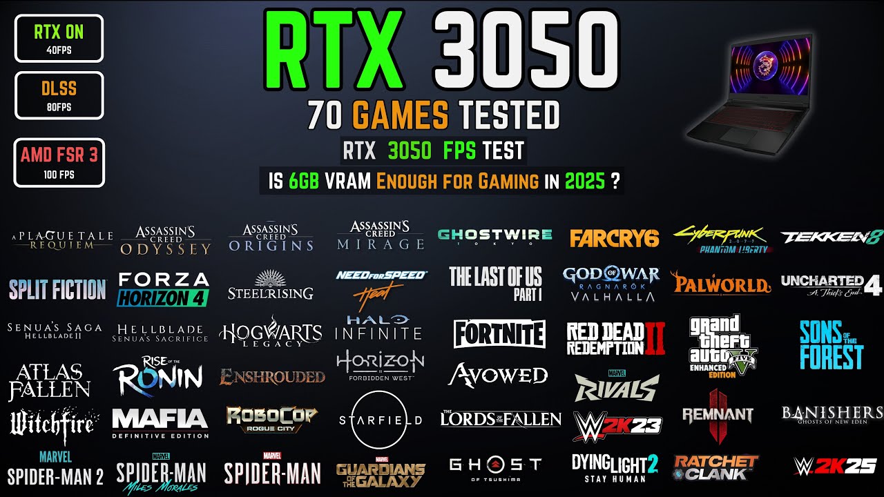 Don't Buy a RTX 3050 Gaming Laptop Until You See My 30 Day Review with 70 Games