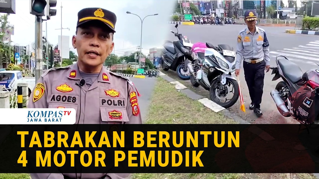 Kecelakaan Beruntun 4 Sepeda Motor di Jalur Arteri Pantura, Ibu Hamil Terluka 