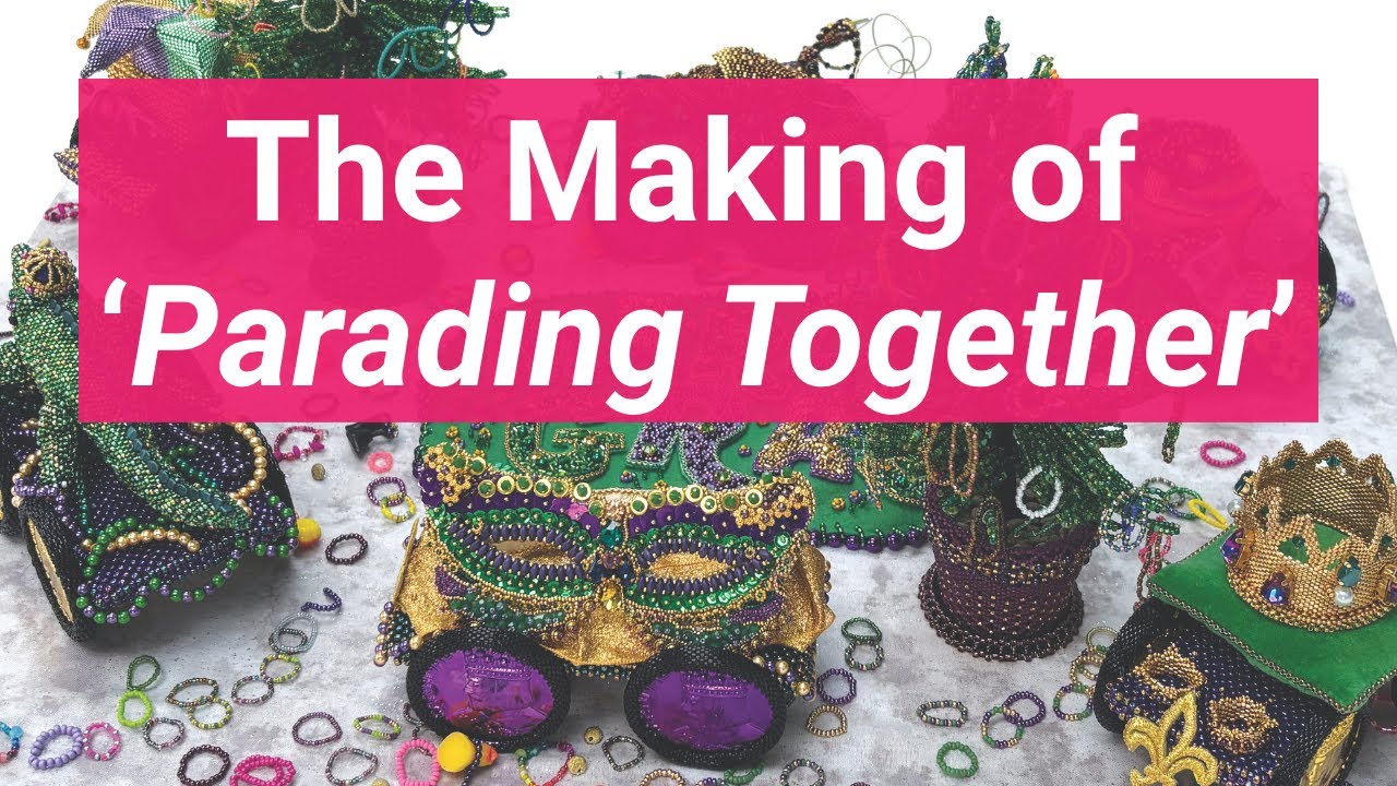 🐊 Take a Look at Pinkhot Beaders' Mardi Gras-Themed Creation! ⚜️| Beadworkers Guild Challenge 2025