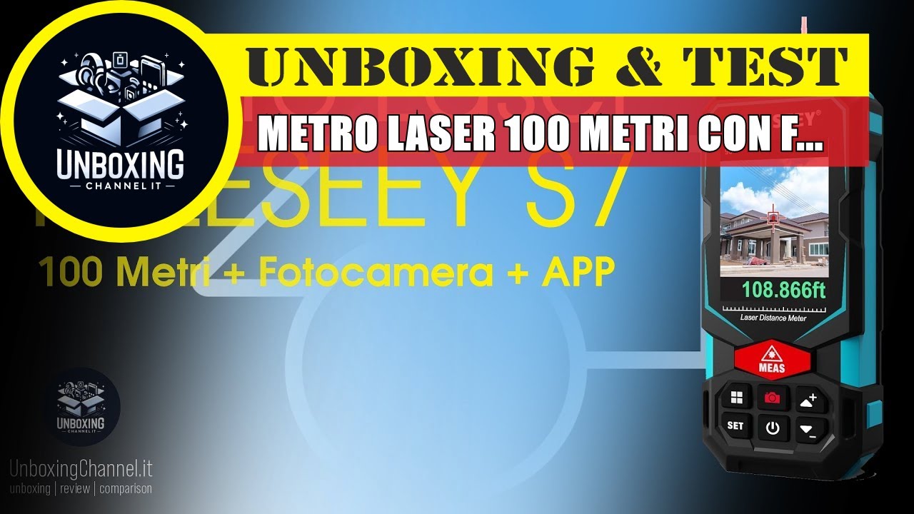 Stupendo Metro Laser 100 metri con fotocamera e App di gestione - MiLESEEY S7