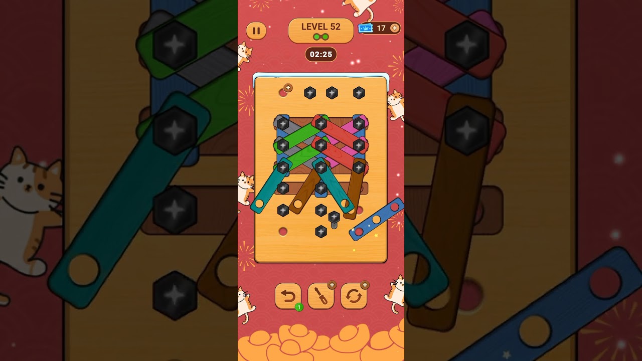 Wood Nuts & Bolts, Screw Level 52 - Zego Studio (Version 1.54)