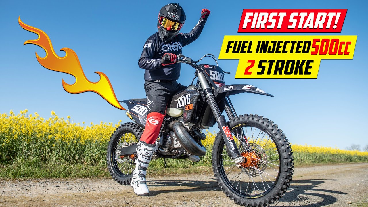 Starting a Fuel Injected 500cc 2 Stroke for the FIRST Time!