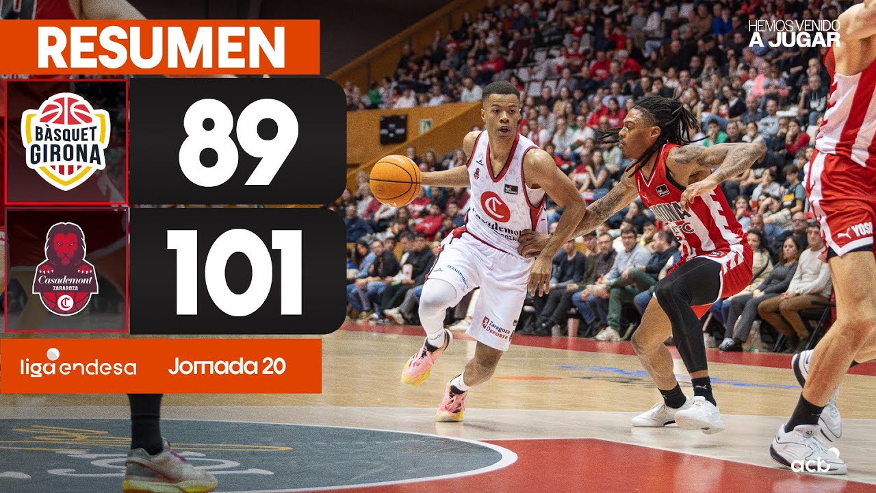 Bàsquet Girona - Casademont Zaragoza (89-101) RESUMEN | Liga Endesa 2024-25