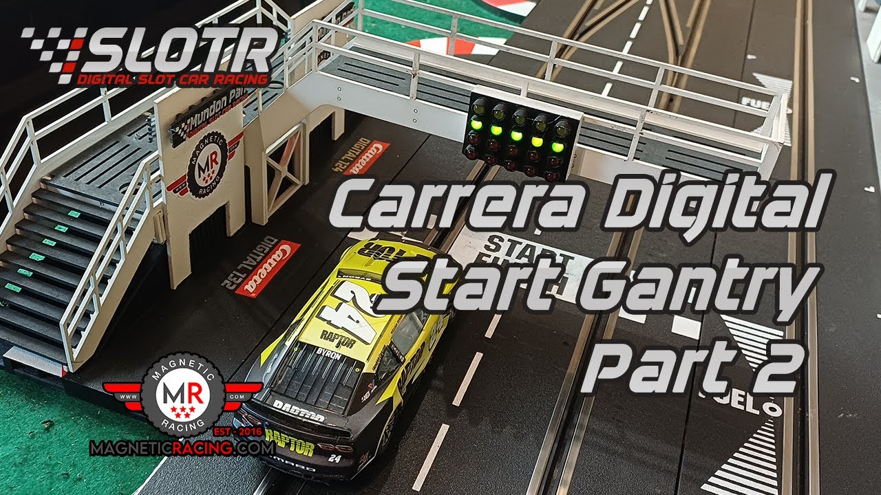 Carrera Digital Start Gantry part 2 - Magnetic Racing #160 with Hughes SCA