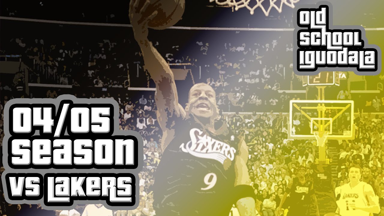 Andre Iguodala Highlights - 76ers vs Lakers 03.27.05 *4 MONSTER DUNKS!