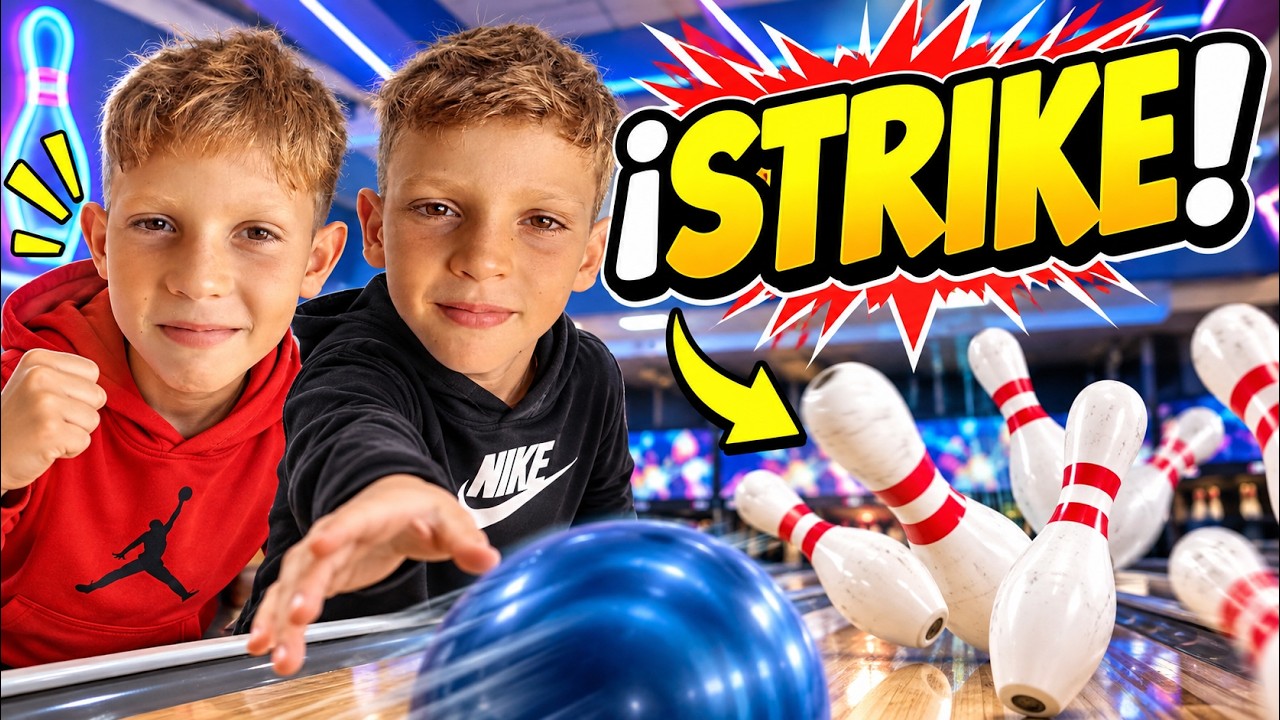 “¡STRIKE! 🎳🔥 Iván y Nacho Juegan a los Bolos | Reto Divertidísimo”