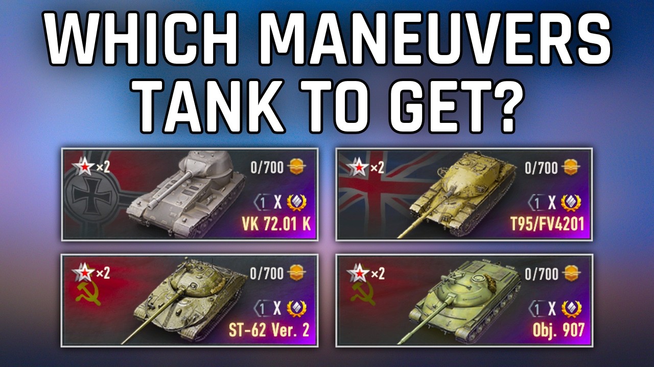 Best Maneuvers Clan Wars Reward Tank To Pick?!