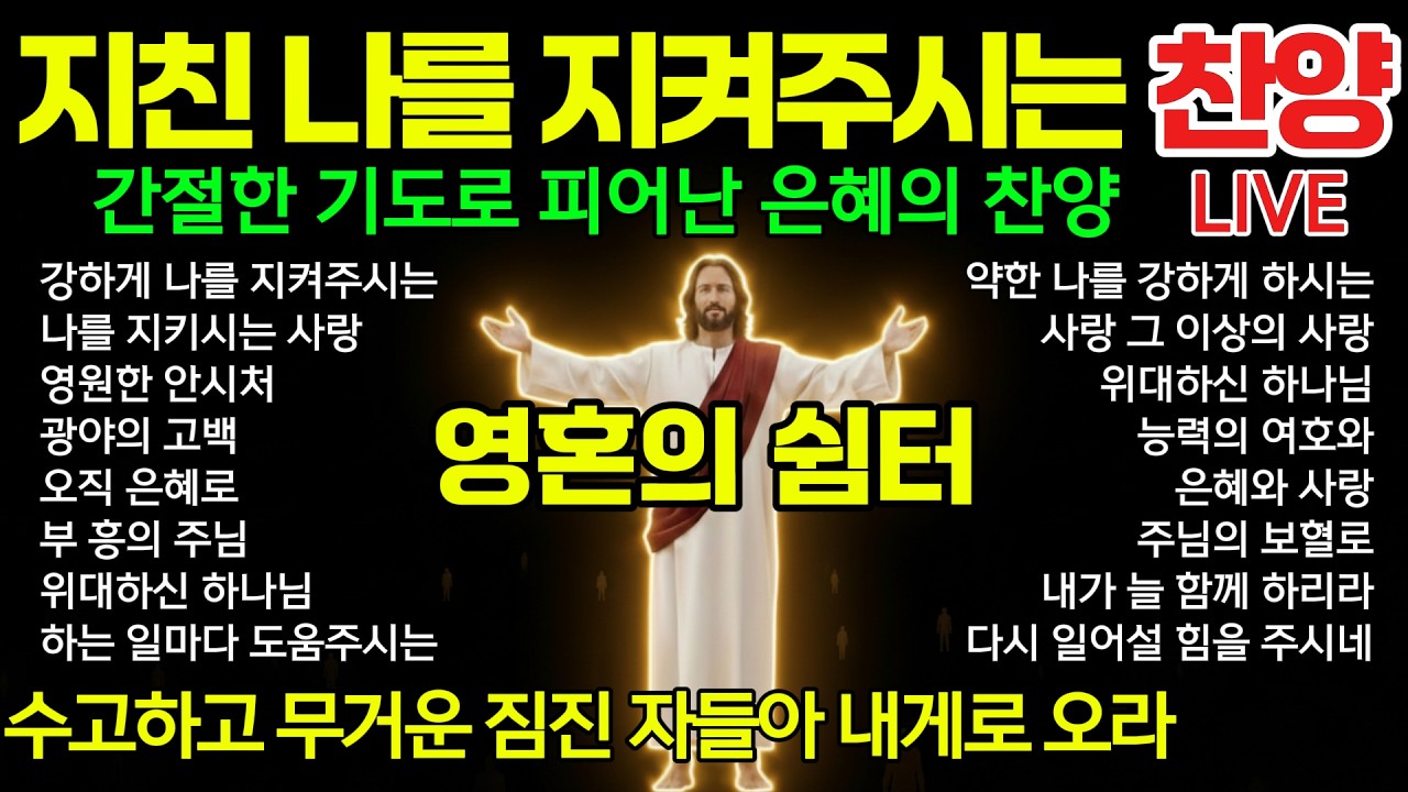 [찬양 LIVE]🙏간절한 기도로 피어난 찬양(가사포함) | 주님 사랑합니다 | I❤️Jesus | BEST CCM LIVE