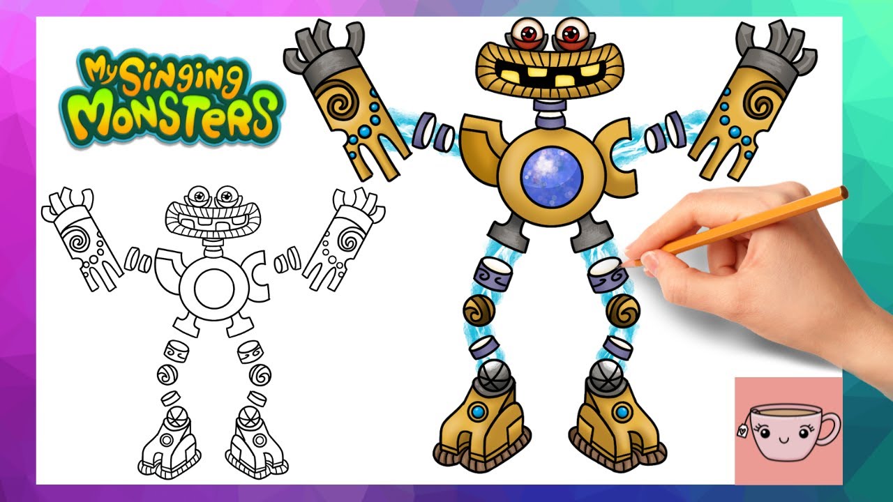 How To Draw Wubbox from My Singing Monsters  | Easy Step By Step Drawing Tutorial
