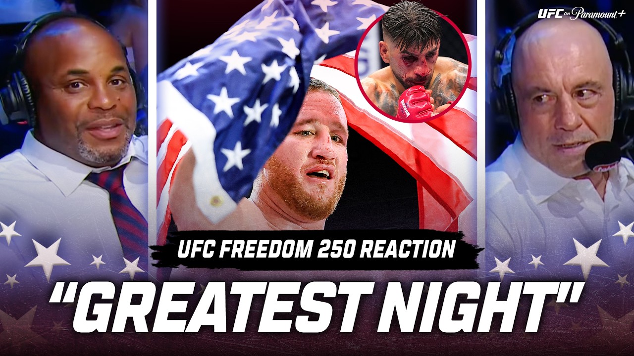 Justin Gaethje STUNS Ilia Topuria at UFC Freedom 250 | 'Greatest night in combat sports history'