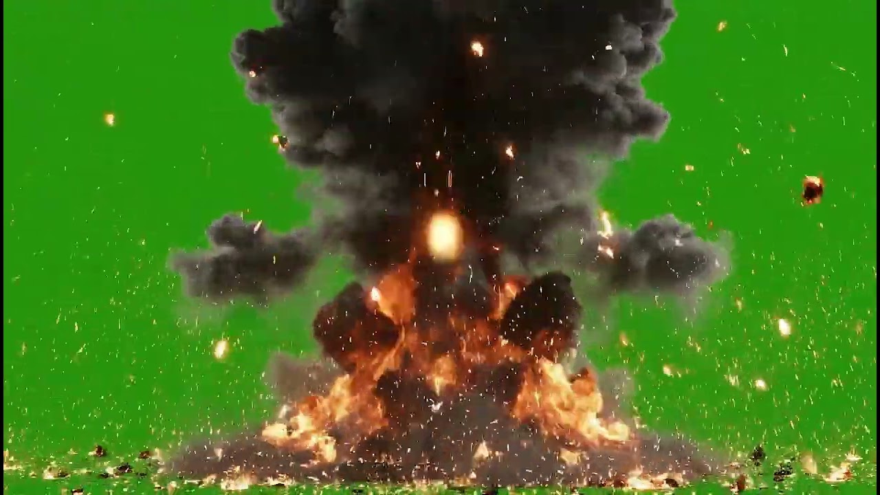 Fiery Green Screen Explosion Effect - Epic Free Download VFX Overlay