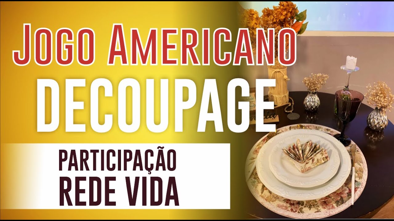 Jogo Americano com Decoupage ( sousplat )