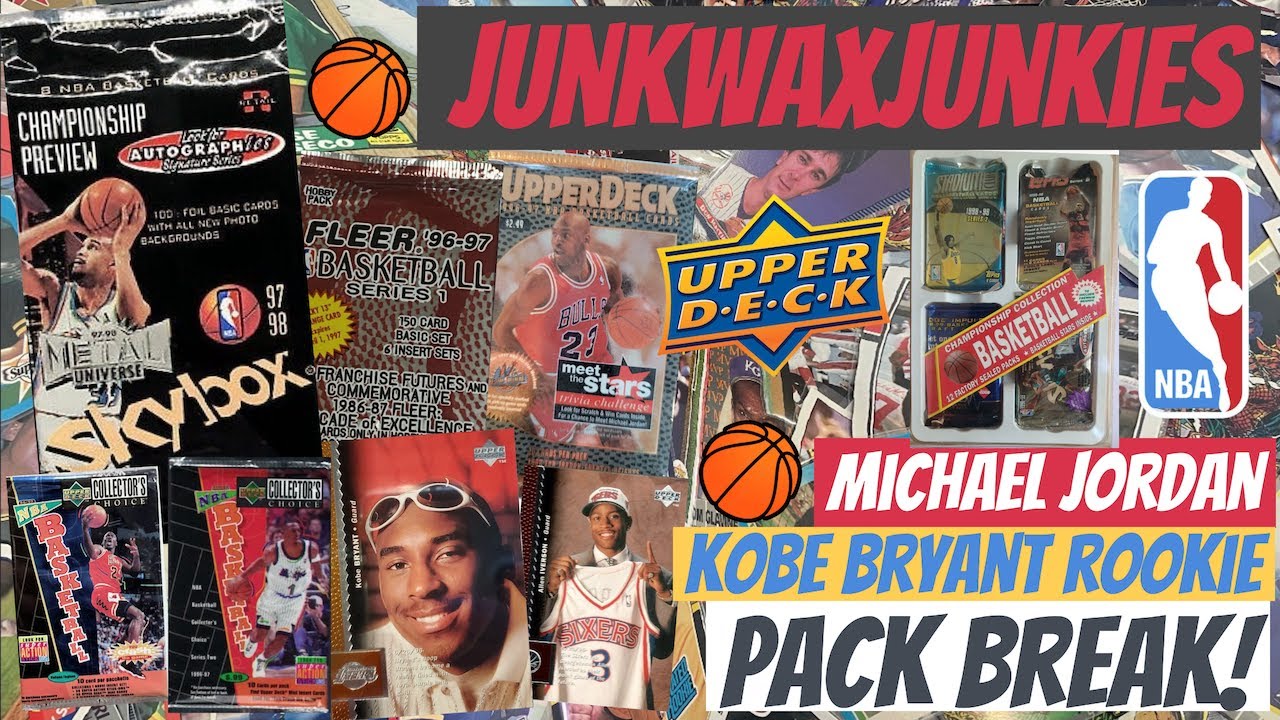 Upper Deck 96 Skybox Metal Basketball pack break Micheal Jordan and Kobe Bryant Rookie card hunt