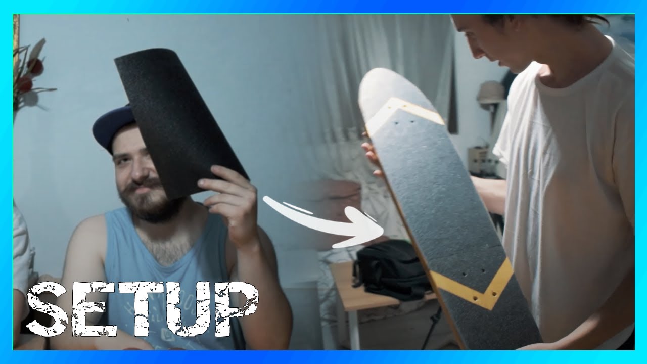 Colocamos LIJA DE FERRETERIA a mi nuevo SKATE | CRUSIER BRolls