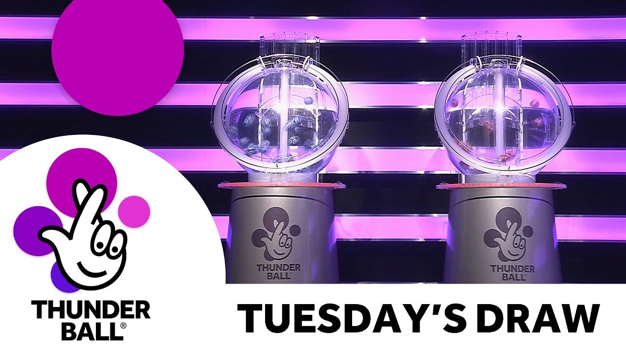 The National Lottery &lsquo;Thunderball&rsquo; draw results from Tuesday 31st July 2018