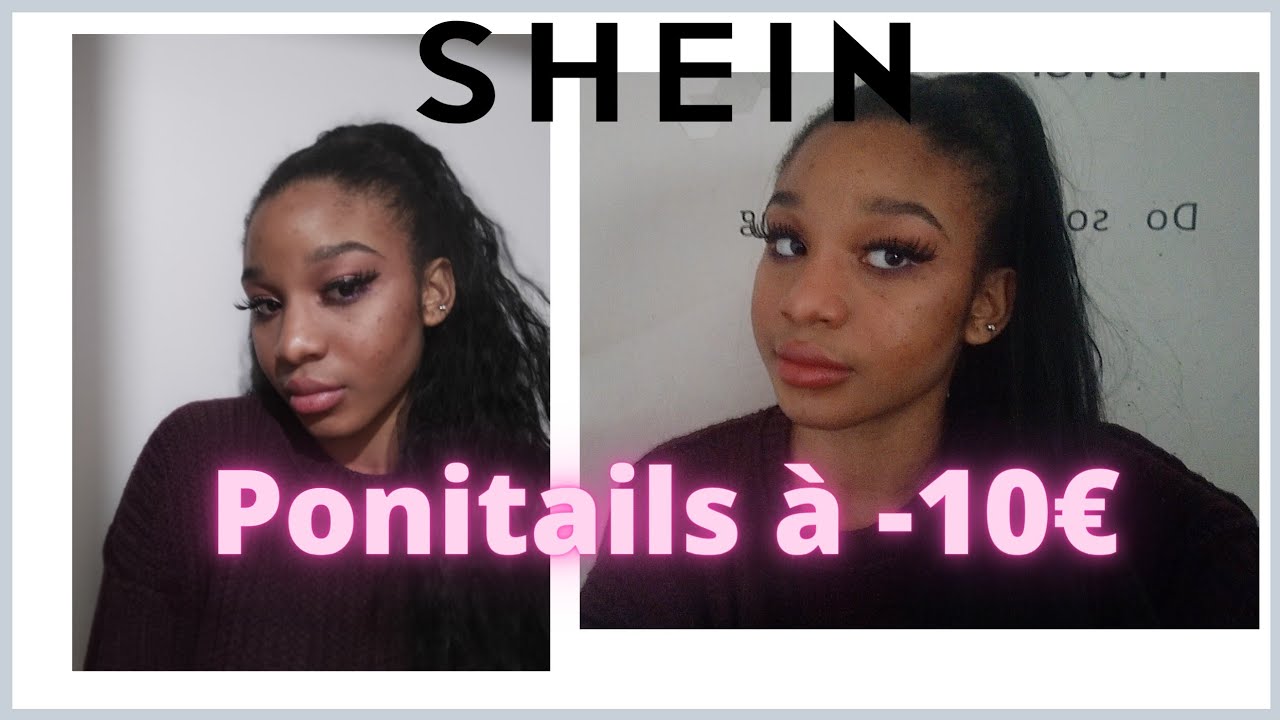 Je teste des ponitails/perruques synthétique de chez shein à moins de 10€ |mon avis+chitchat 💖💖