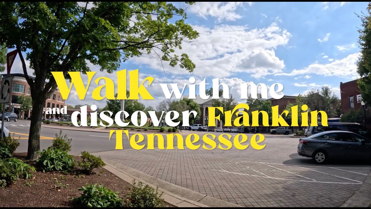 Walk with me around Franklin Tennessee | local shops, friendly people, tourist spots 🛍️🪴🏃🏼‍♀️