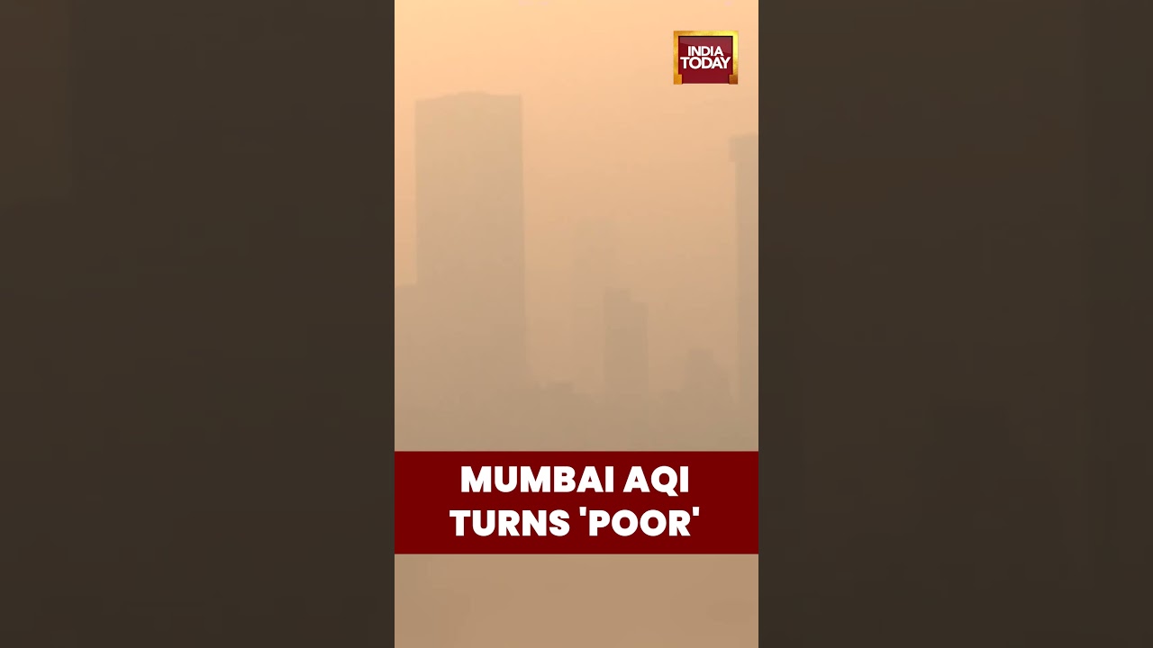 Mumbai Air Quality Dips: Smog Covers Bandra Reclamation | AQI at 214 &lsquo;Poor&rsquo;, Says CPCB | #mumbai