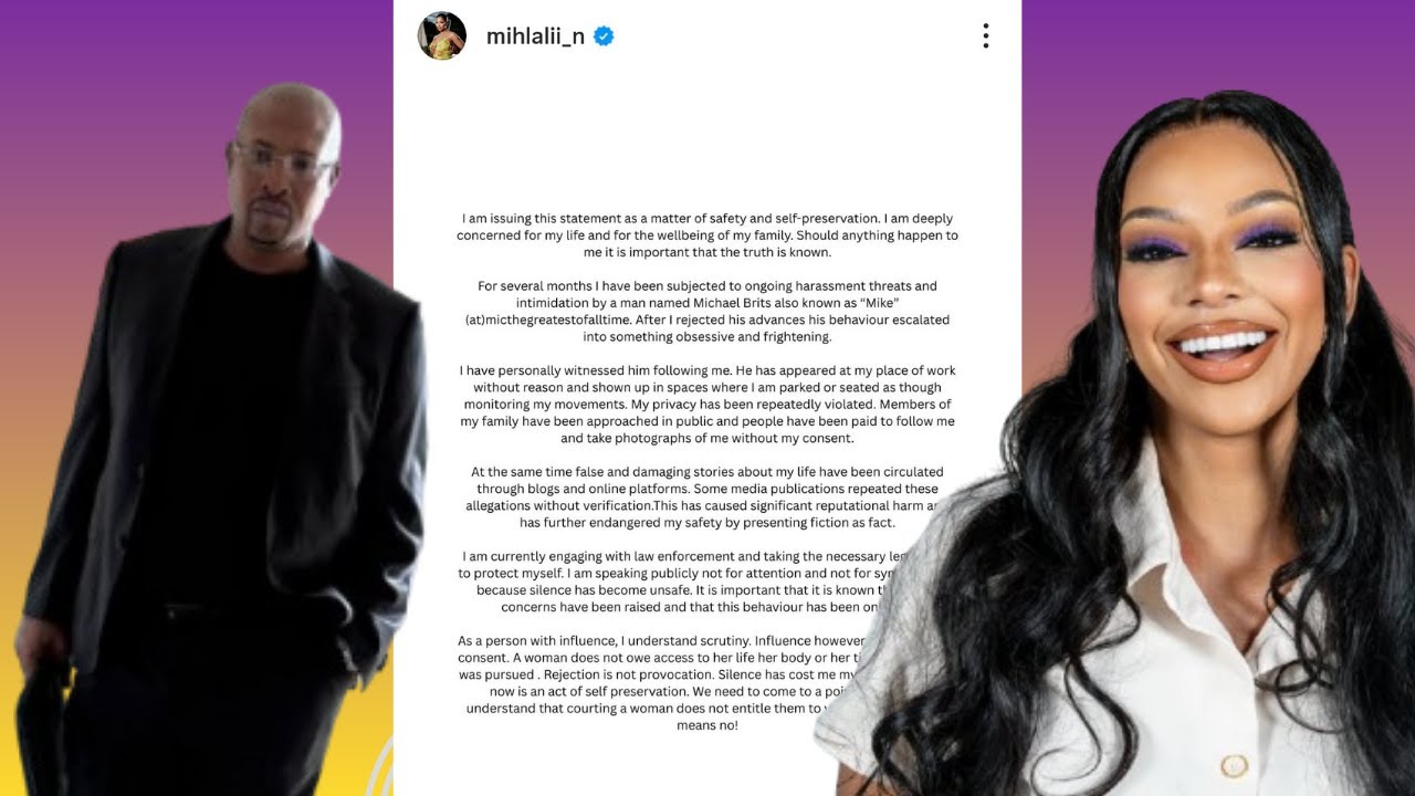 Mihlali Ndamase FEARS for her life after being stalked by her ALLEGED MARRIED boyfriend! #subscribe