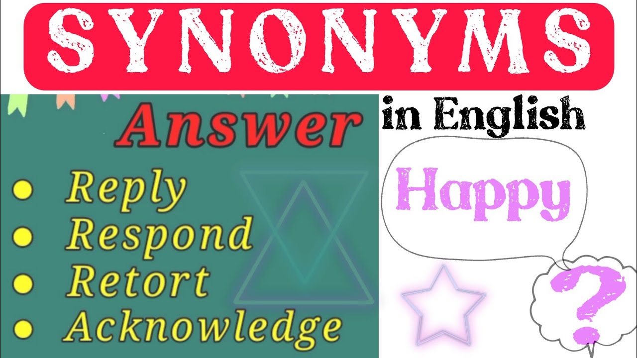 synonyms | word with the same meaning | synonyms in english | PART-1 | StuDicted